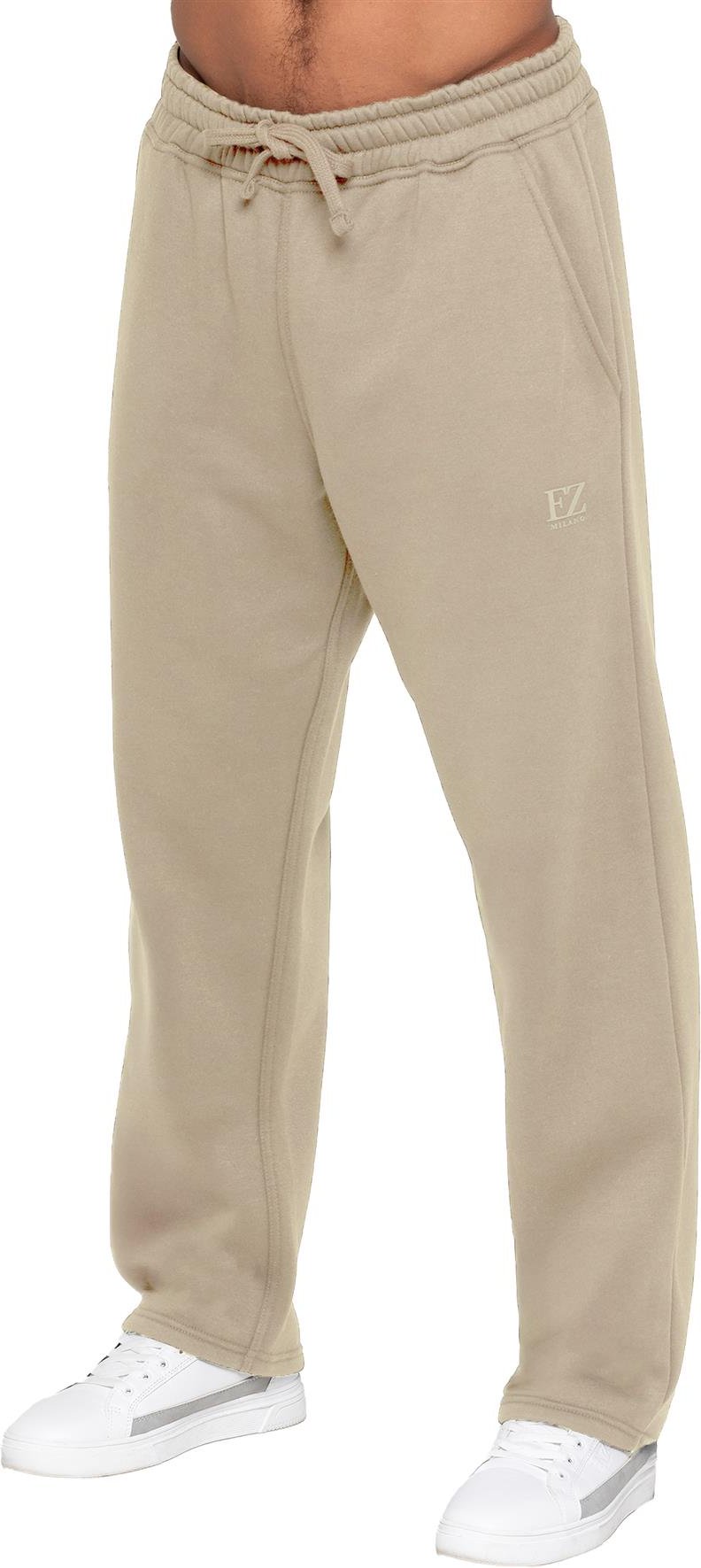 Enzo Milano | Herren Jogginghose mit Offenem Saum