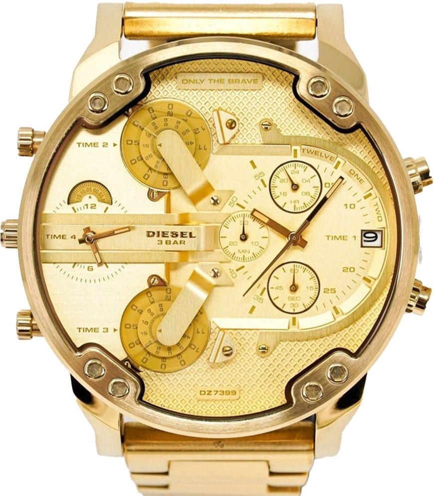 Diesel DZ7399 Mr Daddy 2.0 Gelbgold Herrenuhr