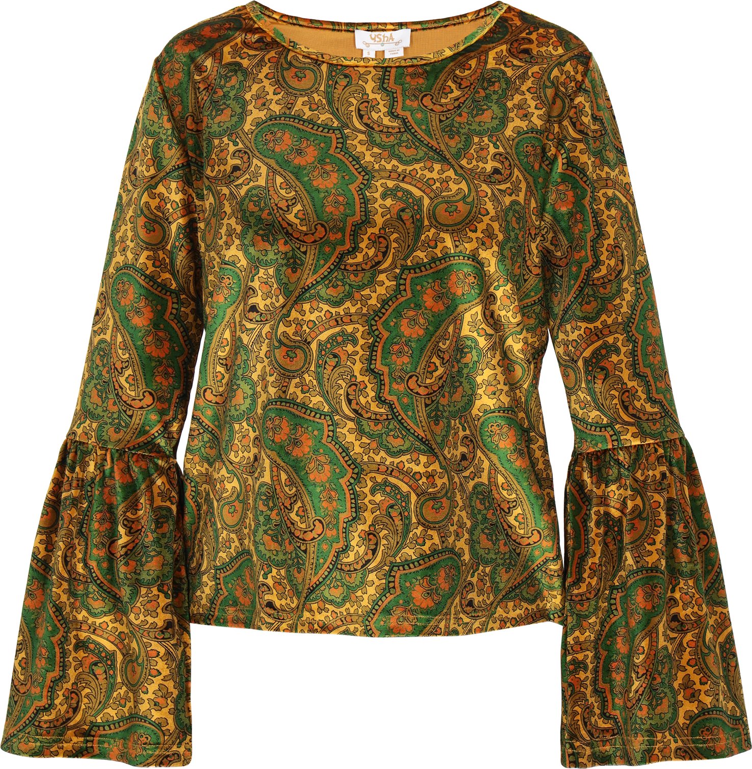 usha Bluse Frauen gelb mehrfarbig