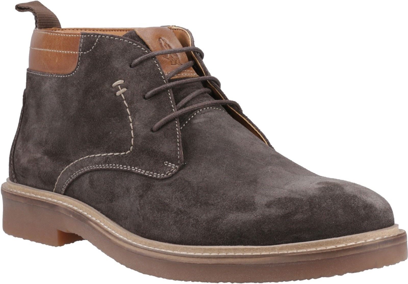 Thumbnail - Hush Puppies Gideon Wildleder Herren Schokoladen Stiefeletten