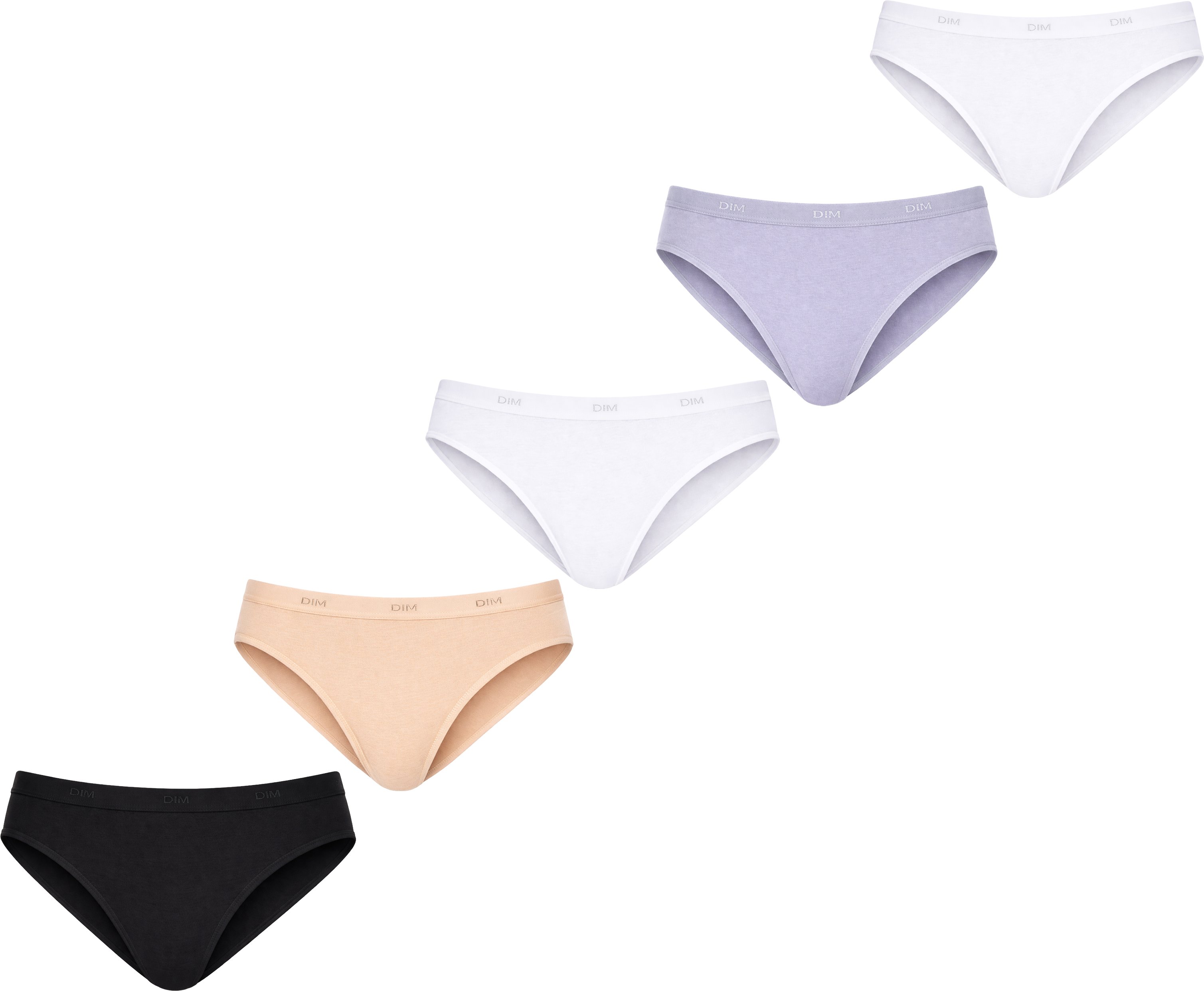 5er-Pack Damen-Sportstoffslips Les Pockets D4H00