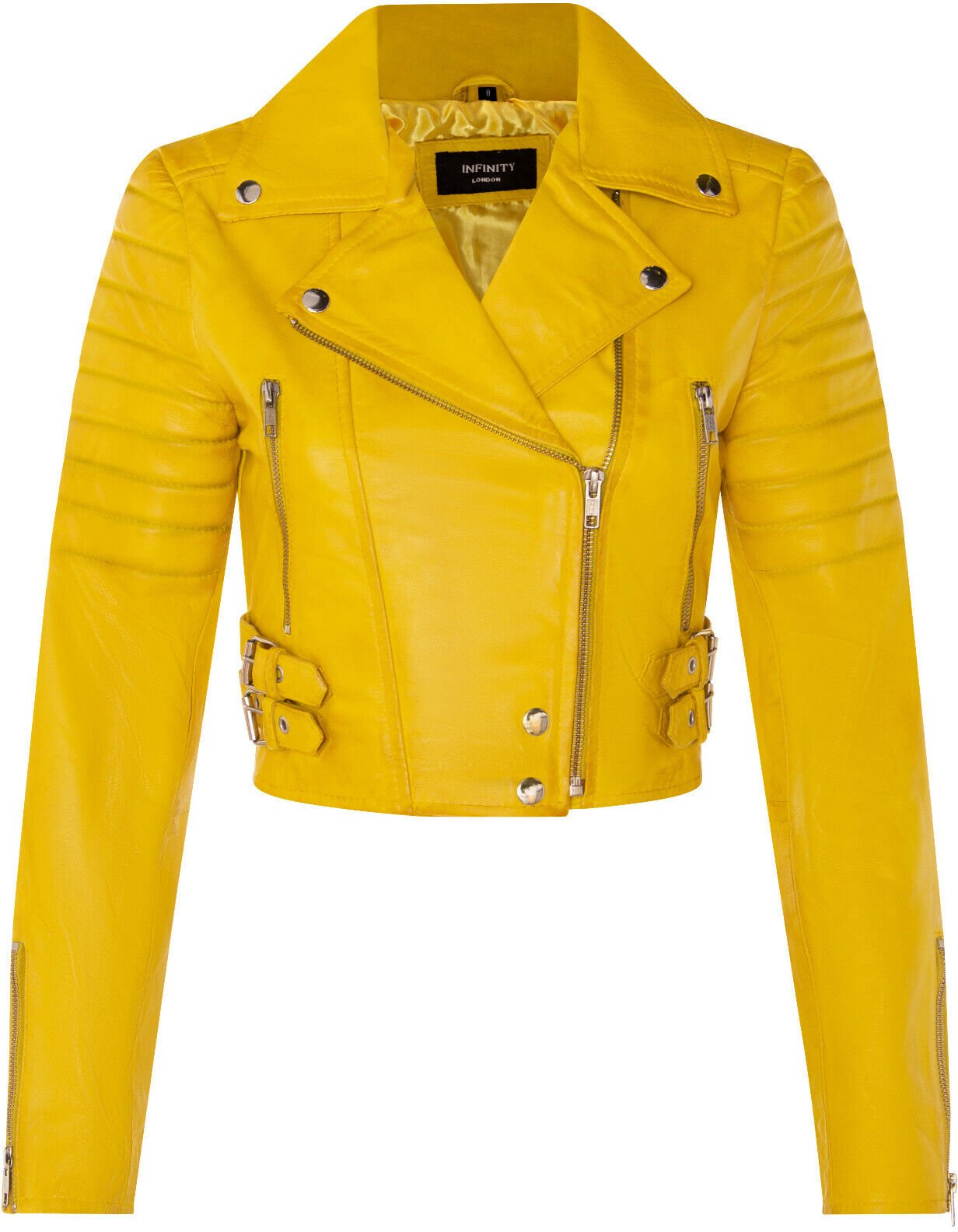 Damen Brando Kurze Lederjacke-Longtown