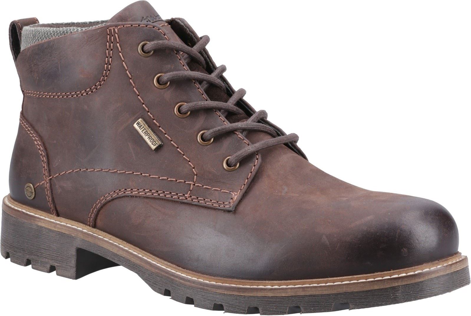 Cotswold Moreton Herren Leder Stiefeletten in Braun