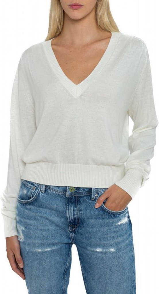 Pepe Jeans Damen MARTINA Pullover Weiß 351626