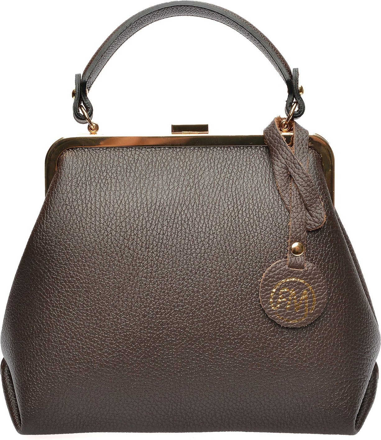 Roberta M Burgunderrotes Lederhandtasche