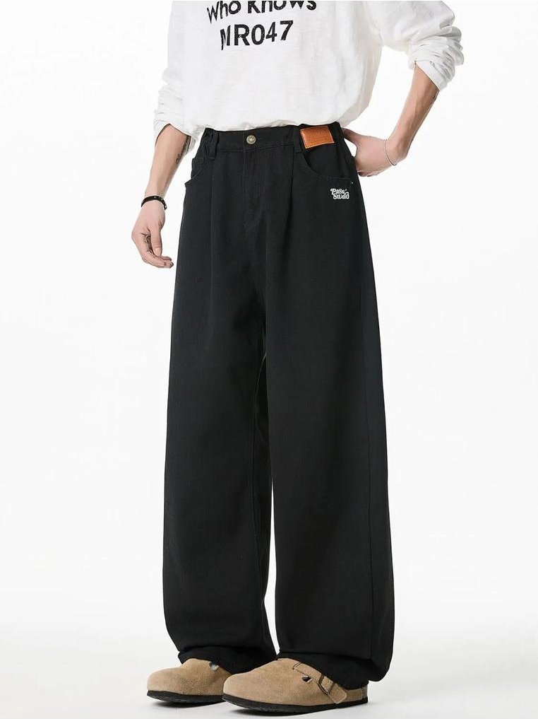 Thumbnail - Herren Plus Size Weitbeinige Hose