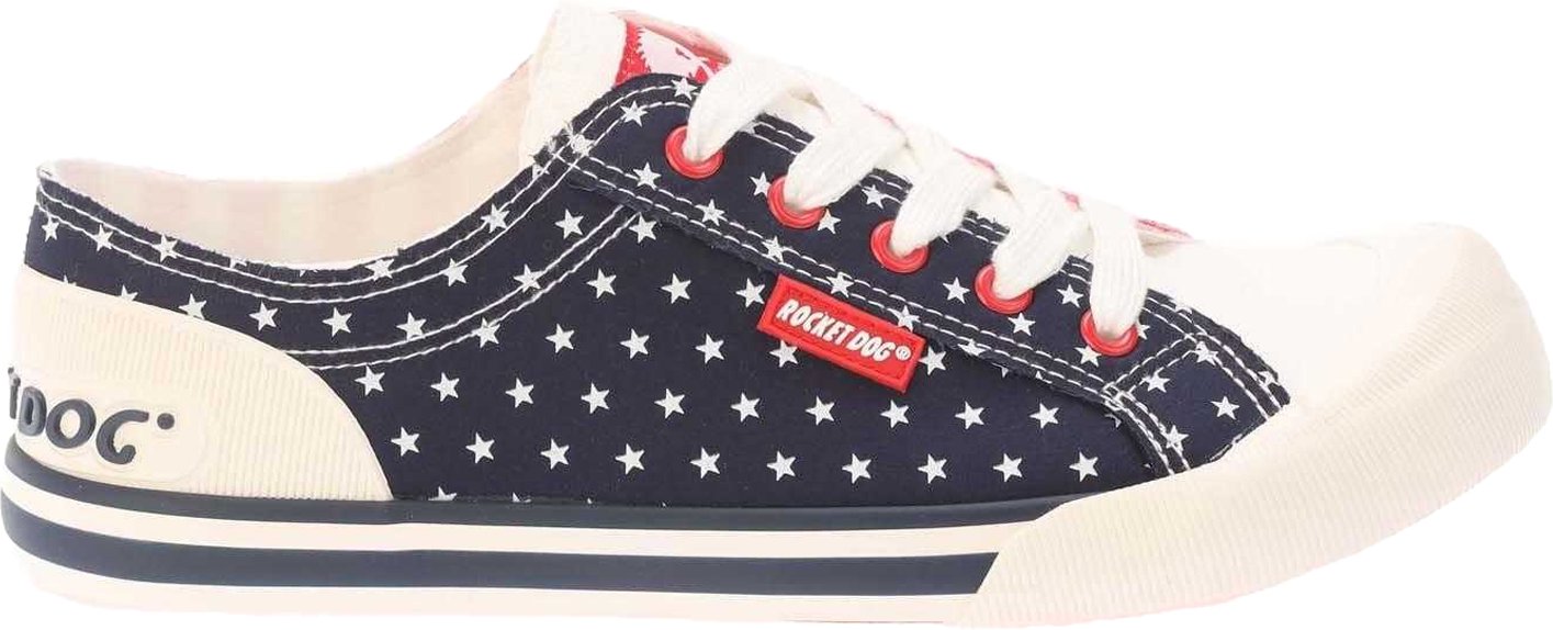 Thumbnail - Rocket Dog - Damen Sneaker "Jazzin Spangle", Fahne (Rot/Marine)