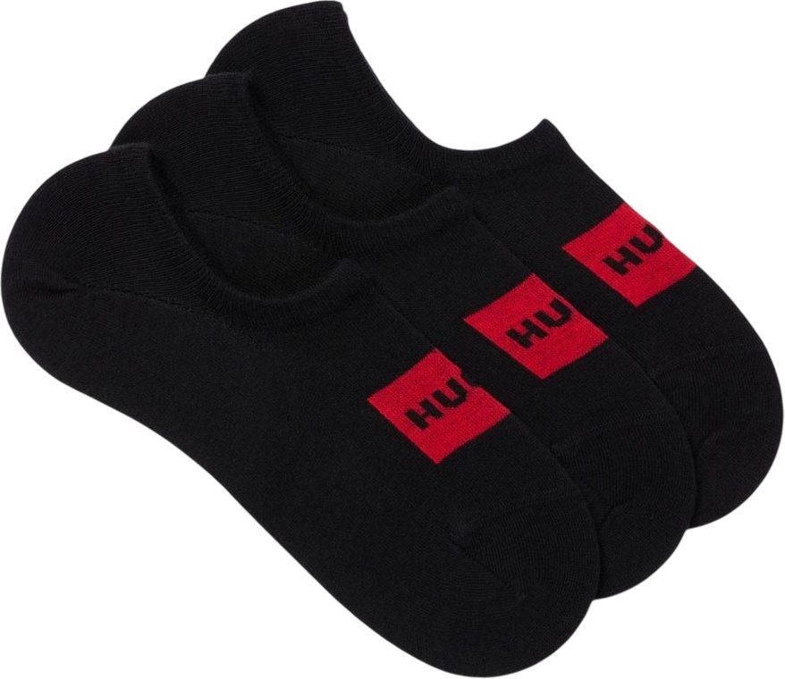 Hugo - Liner Socken für Herren/Damen Unisex (3er-Pack) (Schwarz)