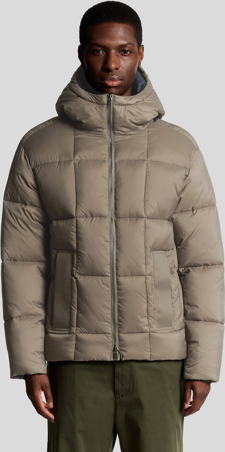 Lyle & Scott Square Cocoon Pufferjacke - Braun