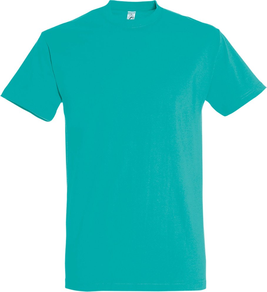 SOLS Mens Imperial Heavyweight Short Sleeve T-Shirt (Karibik Blau)