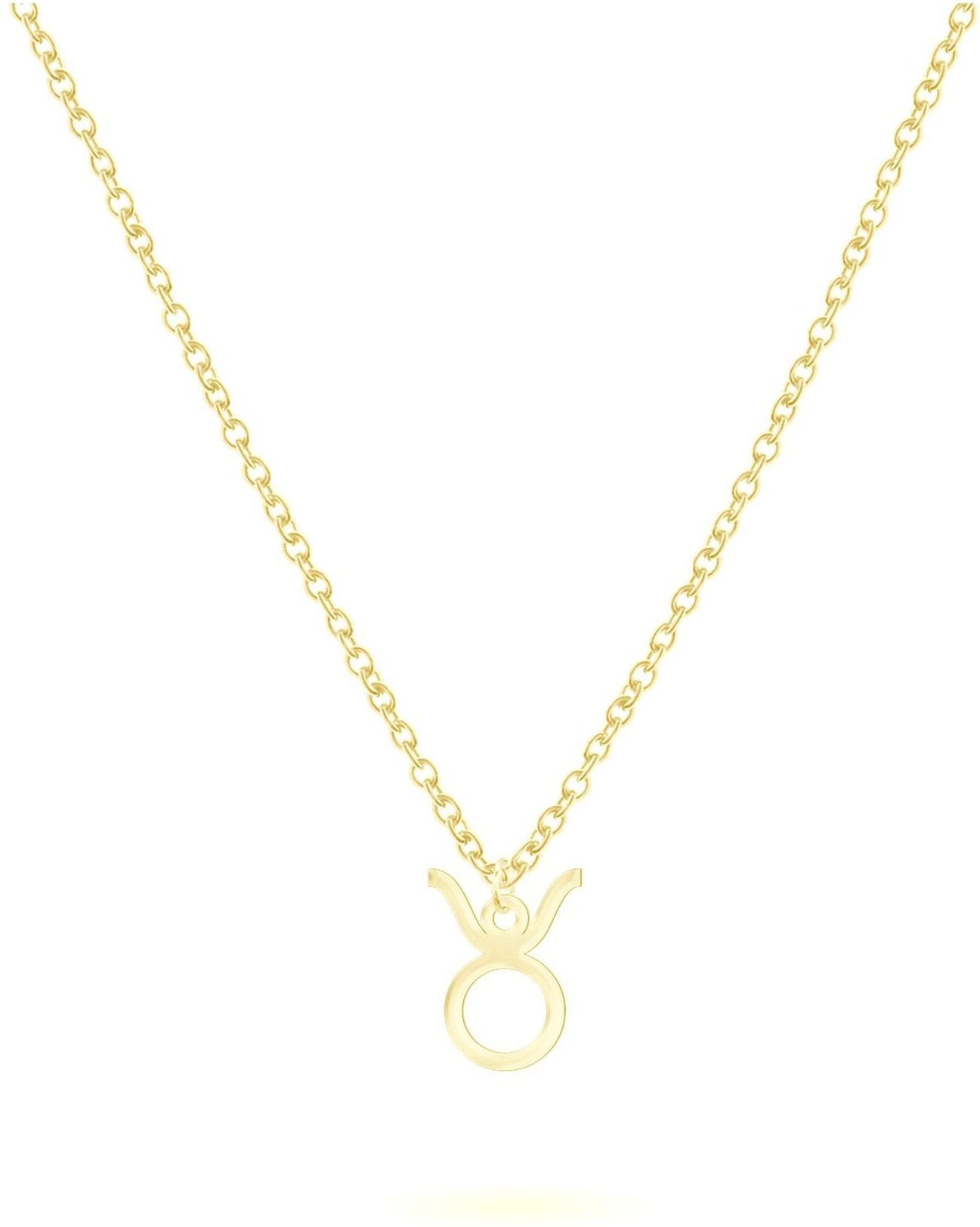 BEKA&BELL Anhänger mit Kette 925-Sterling Silber vergoldet Glänzend 42cm Stier