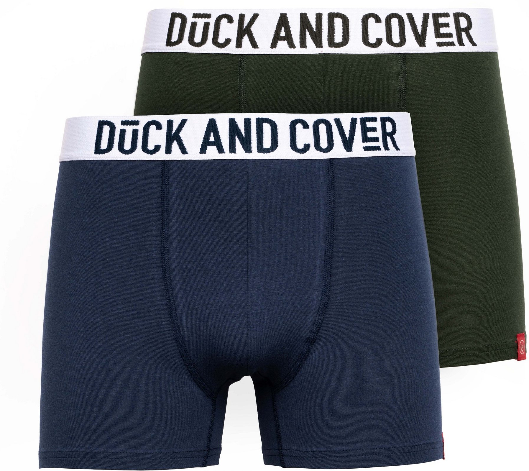 Duck and Cover - "Galton" Boxershorts für Herren (2er-Pack) (Grün/Blau)