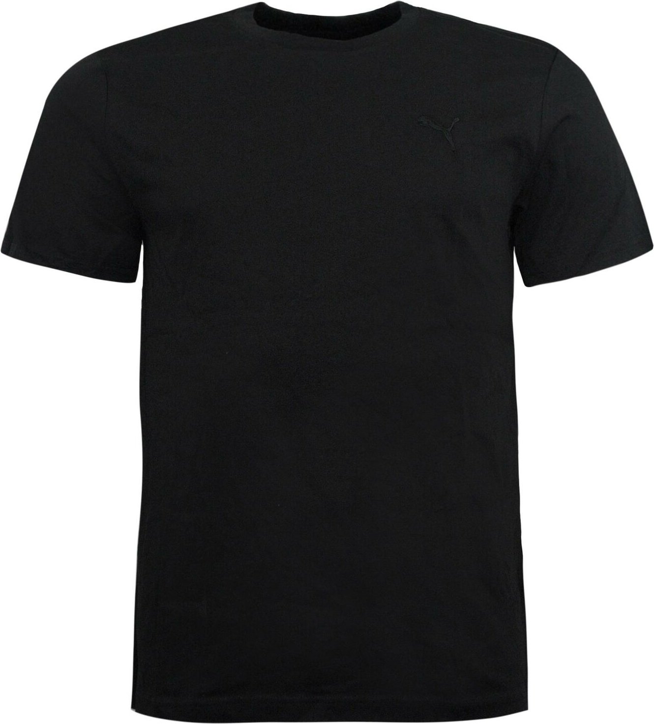 Puma Blank Herren einfach Tee Kurzarm Crew Crew Neck T-Shirt Top Black 819885 20