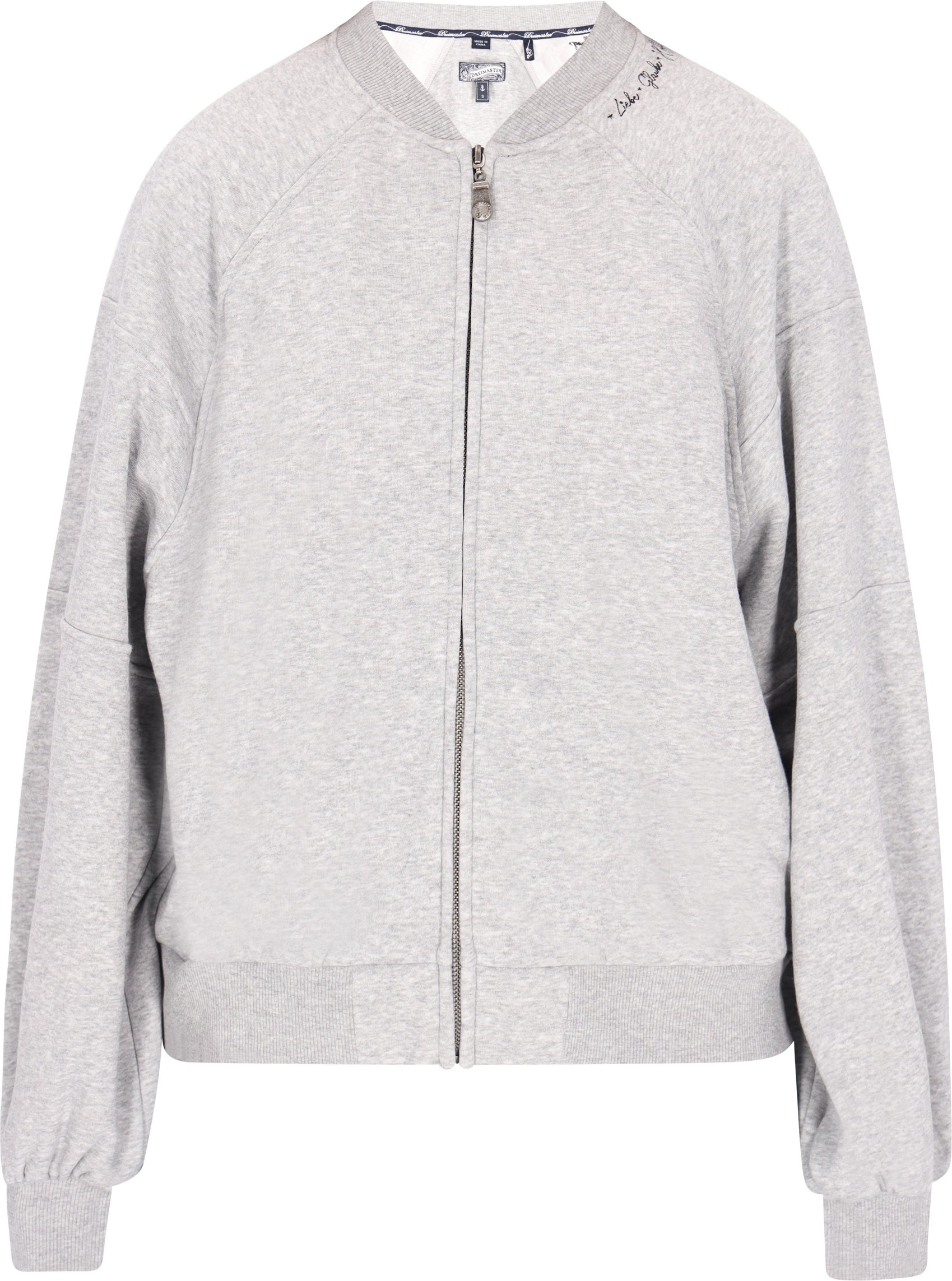 Dreimaster Sweatjacke Damen Grau Melange