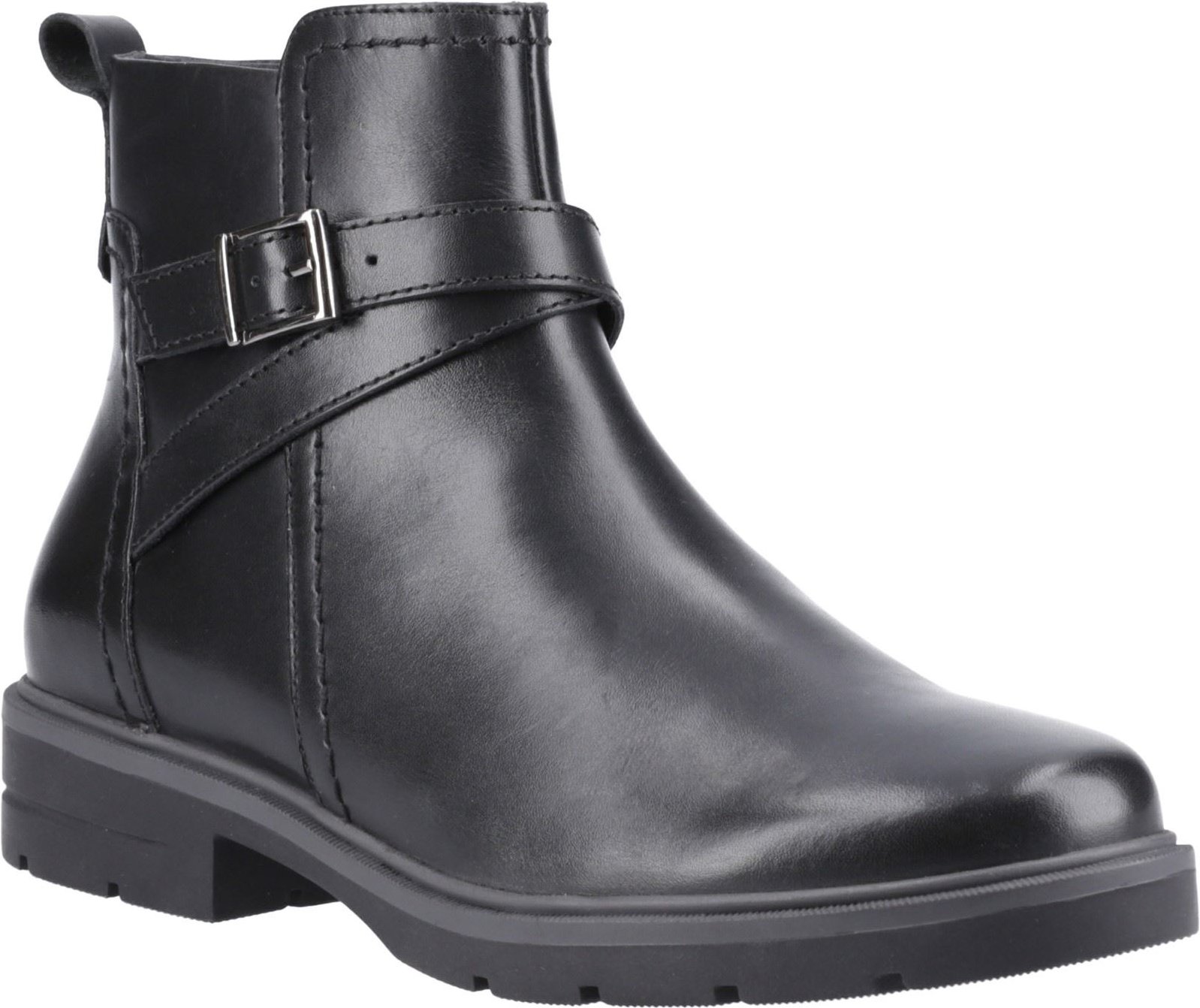 Thumbnail - Hush Puppies Tove Leder Damen schwarzeStiefel