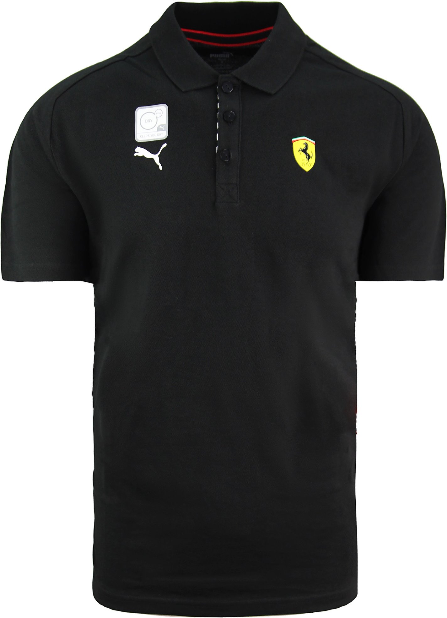 Puma Trockenzelle Scuderia Ferrari Polo -Hemd Kurzarm schwarzer Männer Top 762387 02
