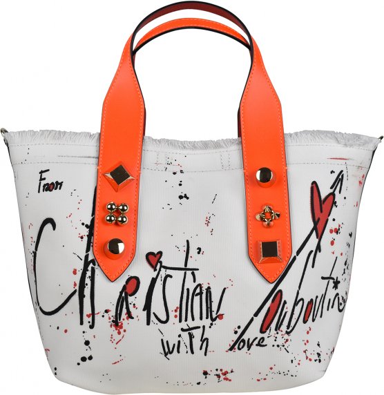 Christian Louboutin Kleine Tote Bag Frangibus Weiß