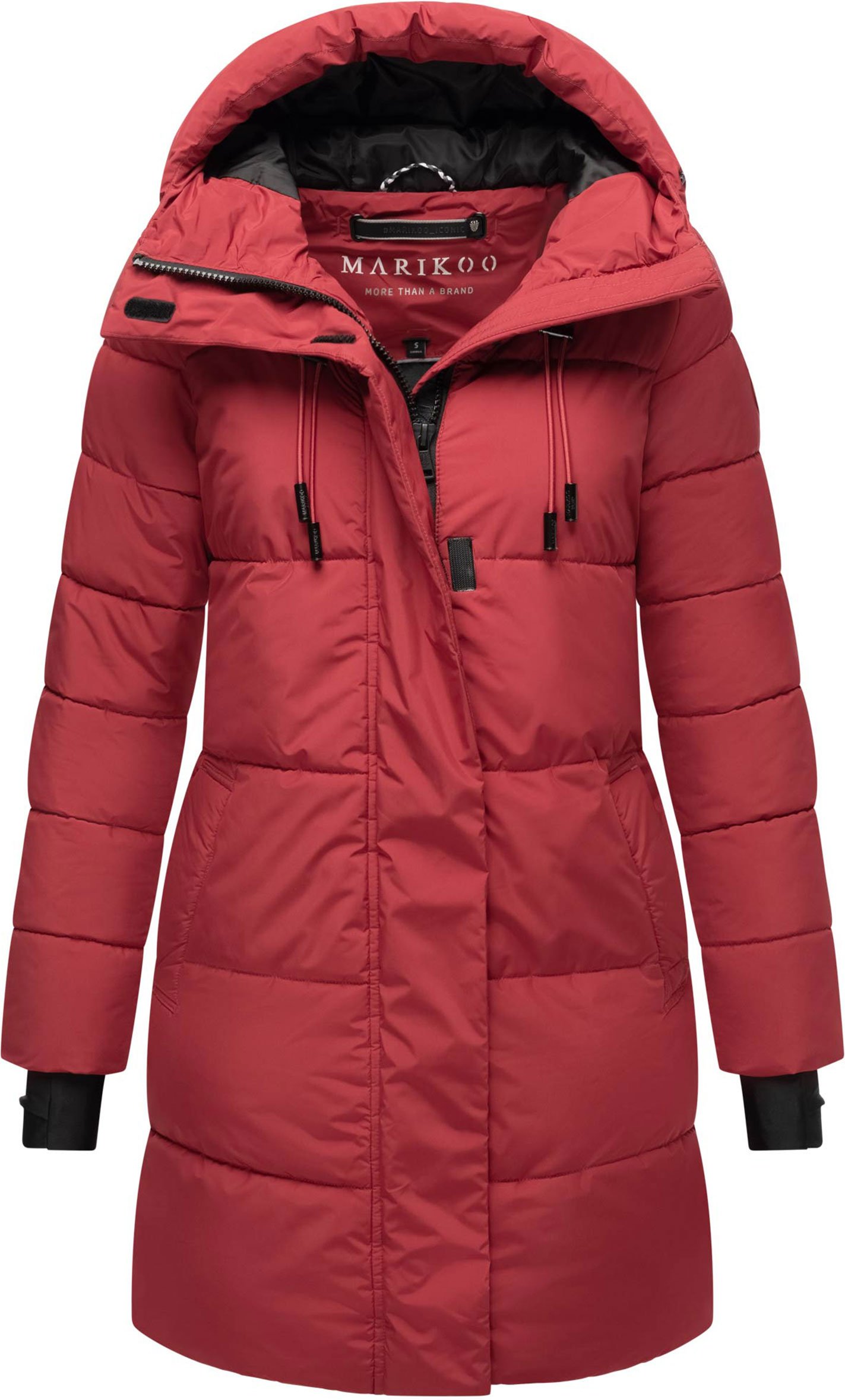 Marikoo Damen Winter-Steppjacke mit Kapuze & Fleecefutter – Kaituu