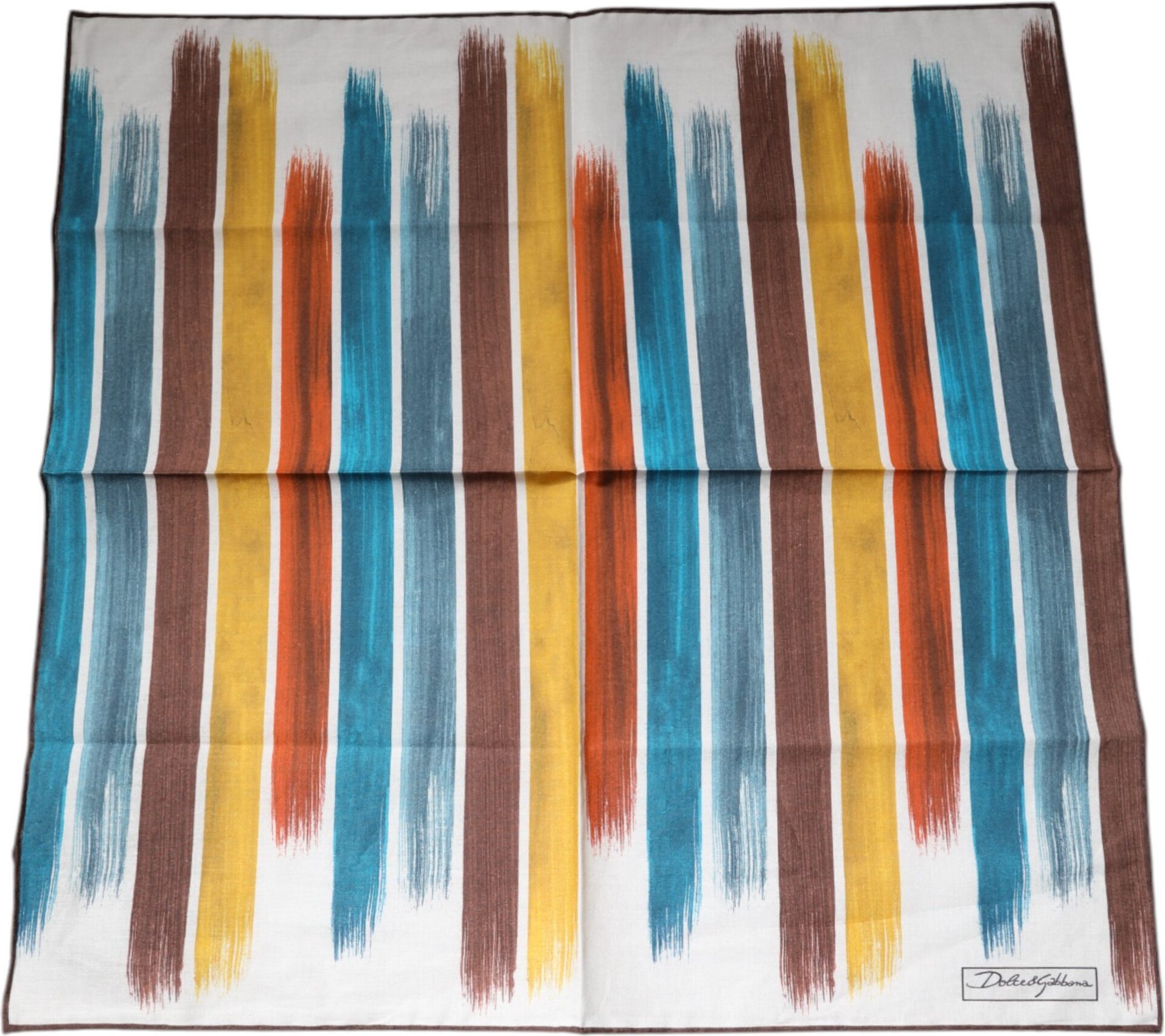 Bunte Streifen Baumwoll Quadrat Schal