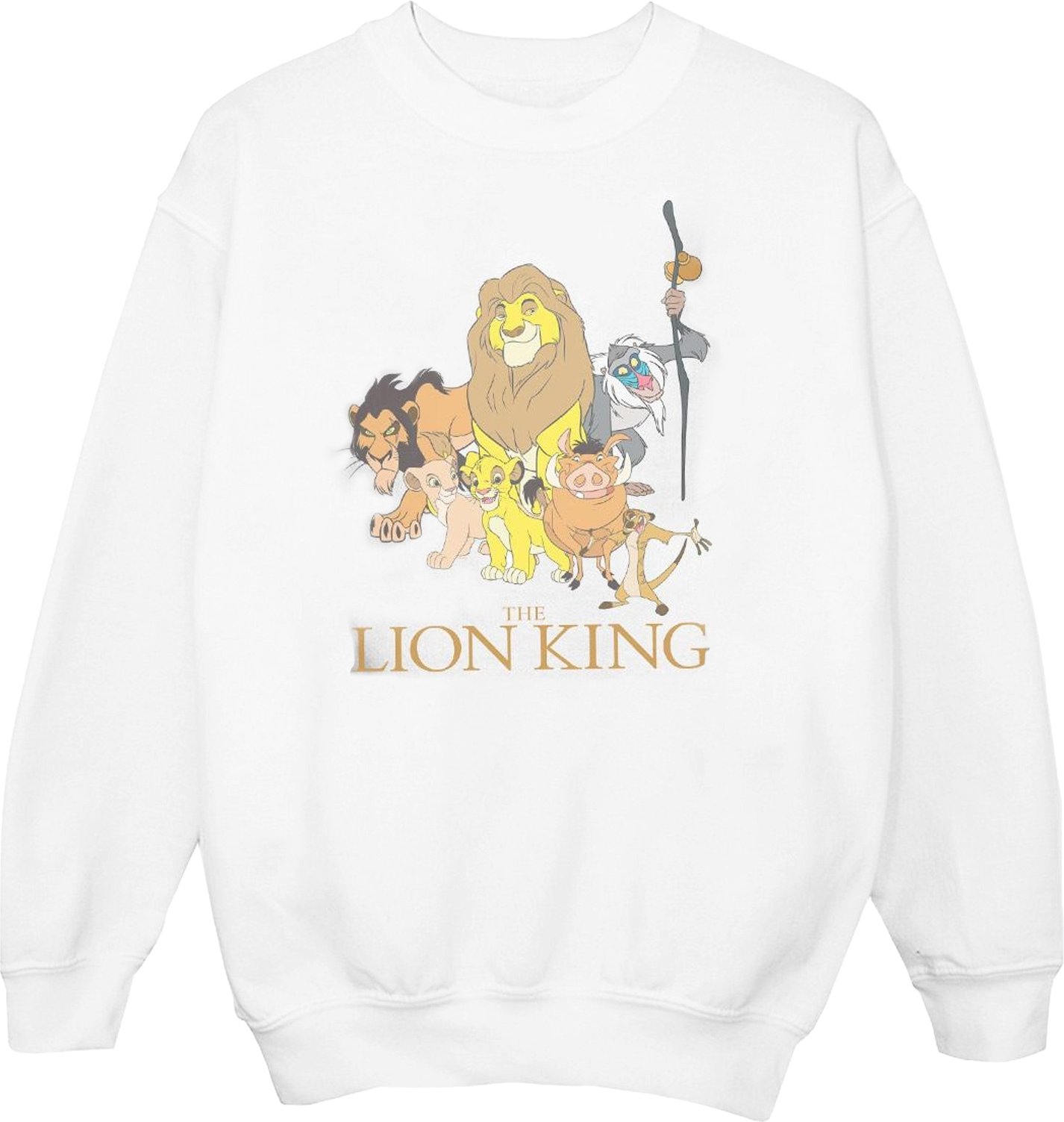 Disney - "The Lion King Group" Sweatshirt für Mädchen (Weiß)