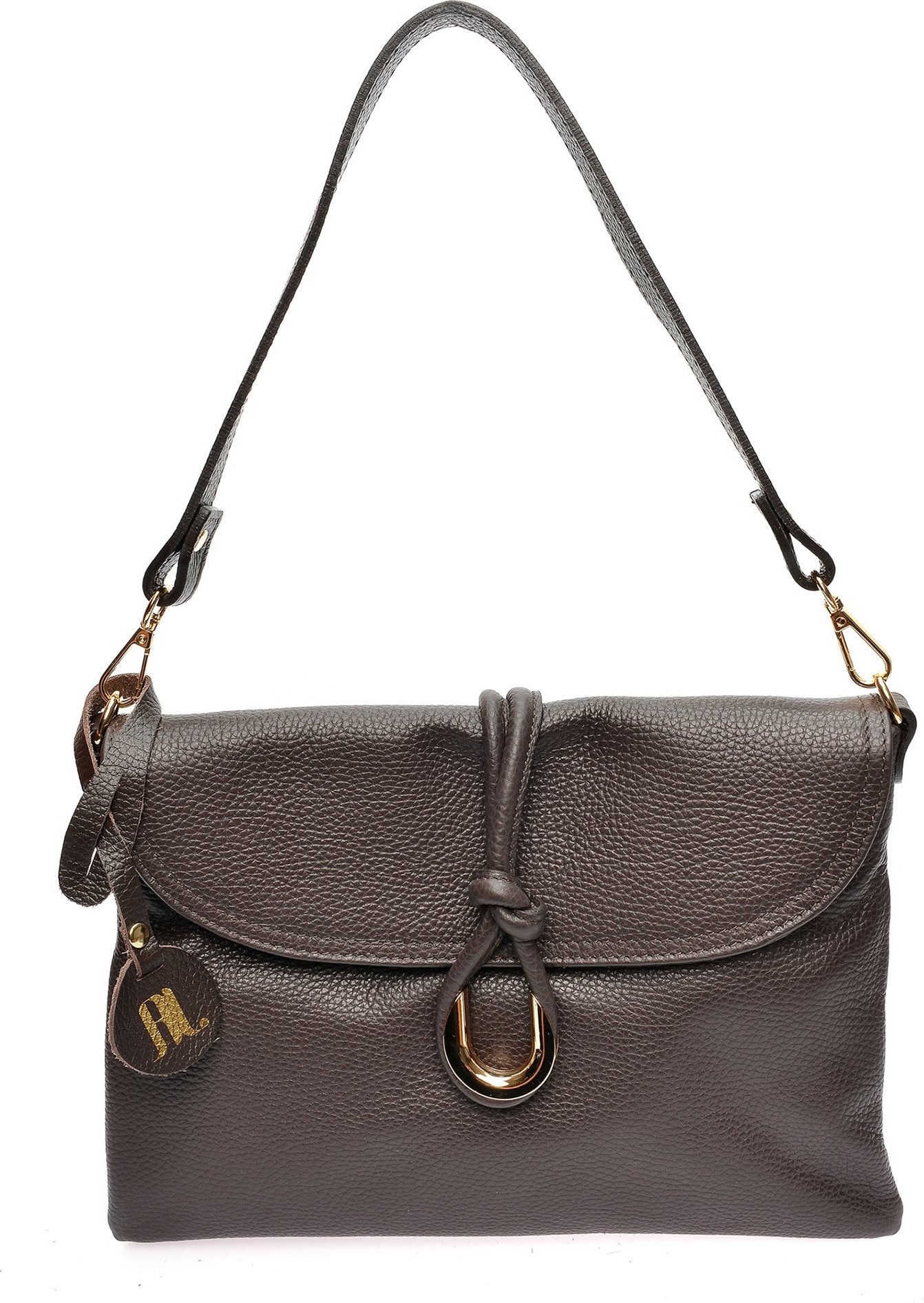 Anna Luchini Weinfarbene Lederhandtasche