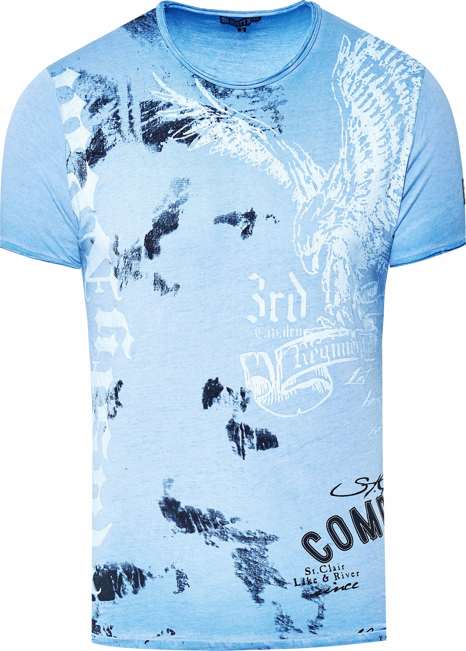 Thumbnail - T-Shirt Verwaschen American Eagle Print