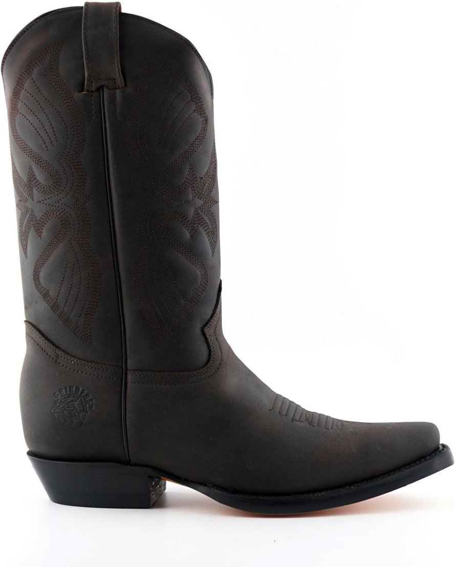 Braune Cowboy-Lederstiefel für Herren von Grinders – Louisiana
