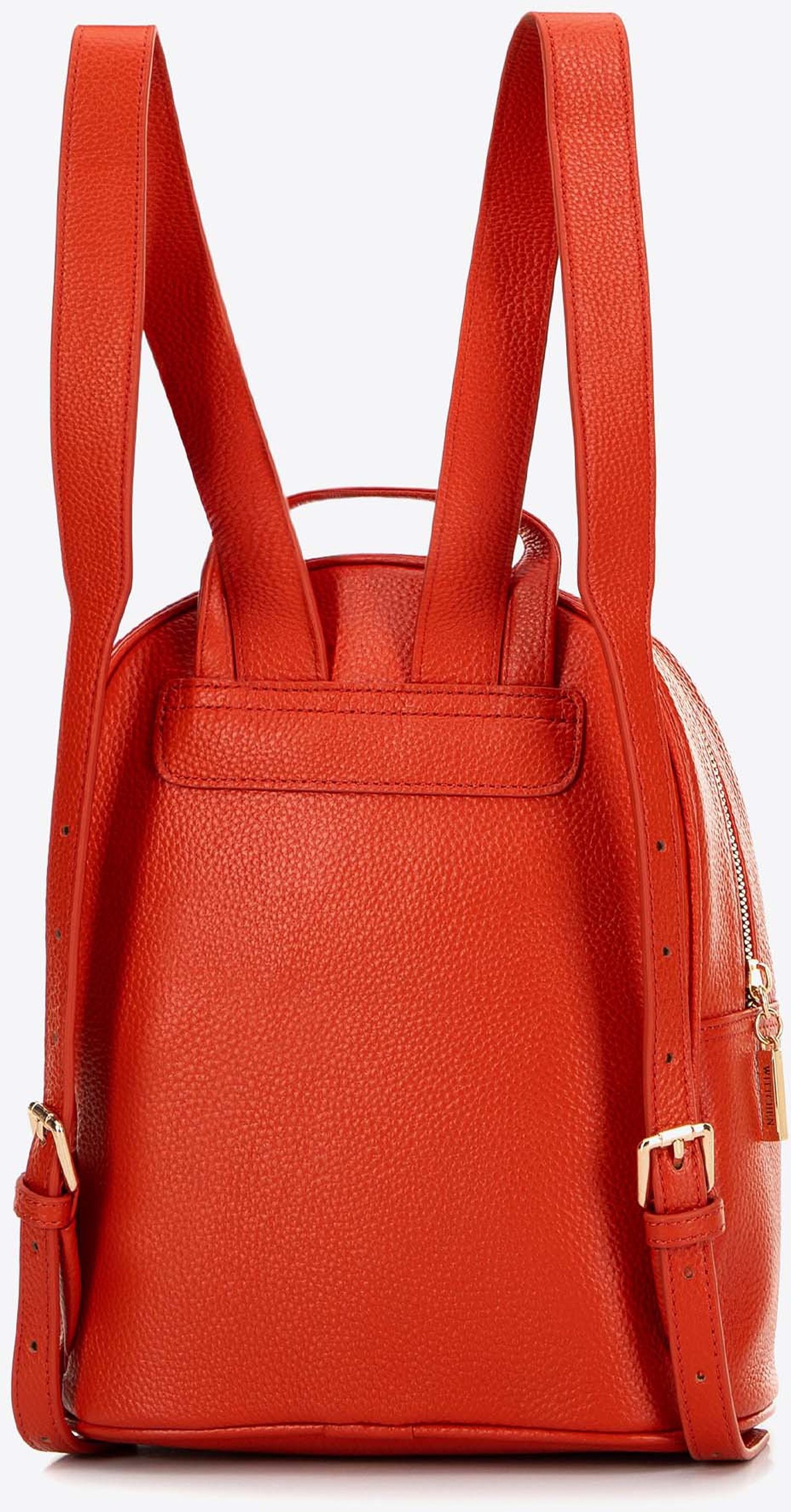 Wittchen Damenrucksack aus orangefarbenem geprägtem Leder