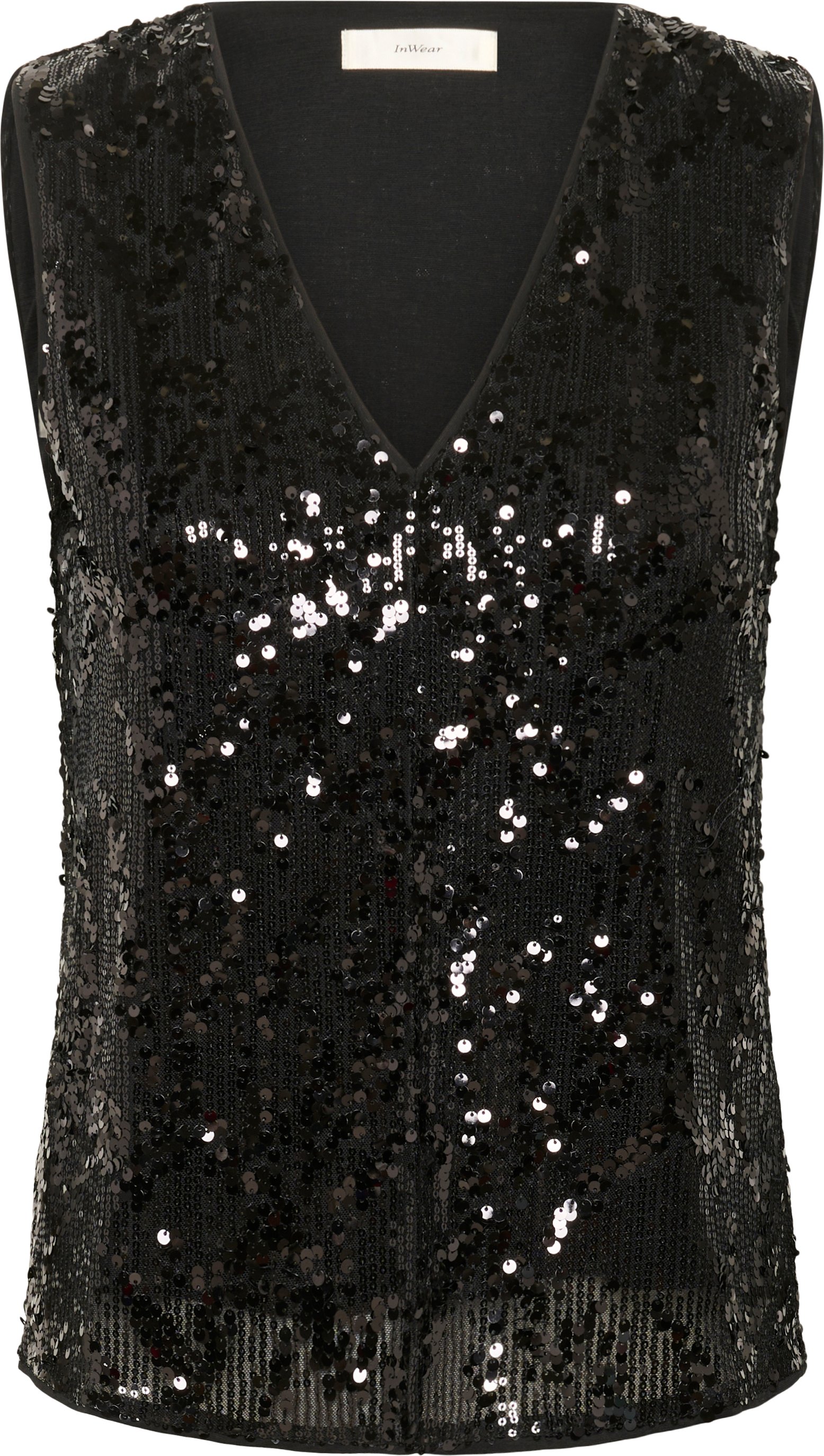 Ärmellose Bluse KIMBAIW Lockere Passform black