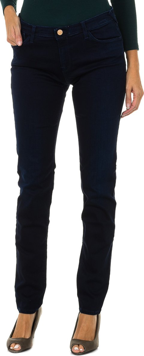 Lange Stretch-Denim-Hose für Damen 6Y5J28-5D2DZ