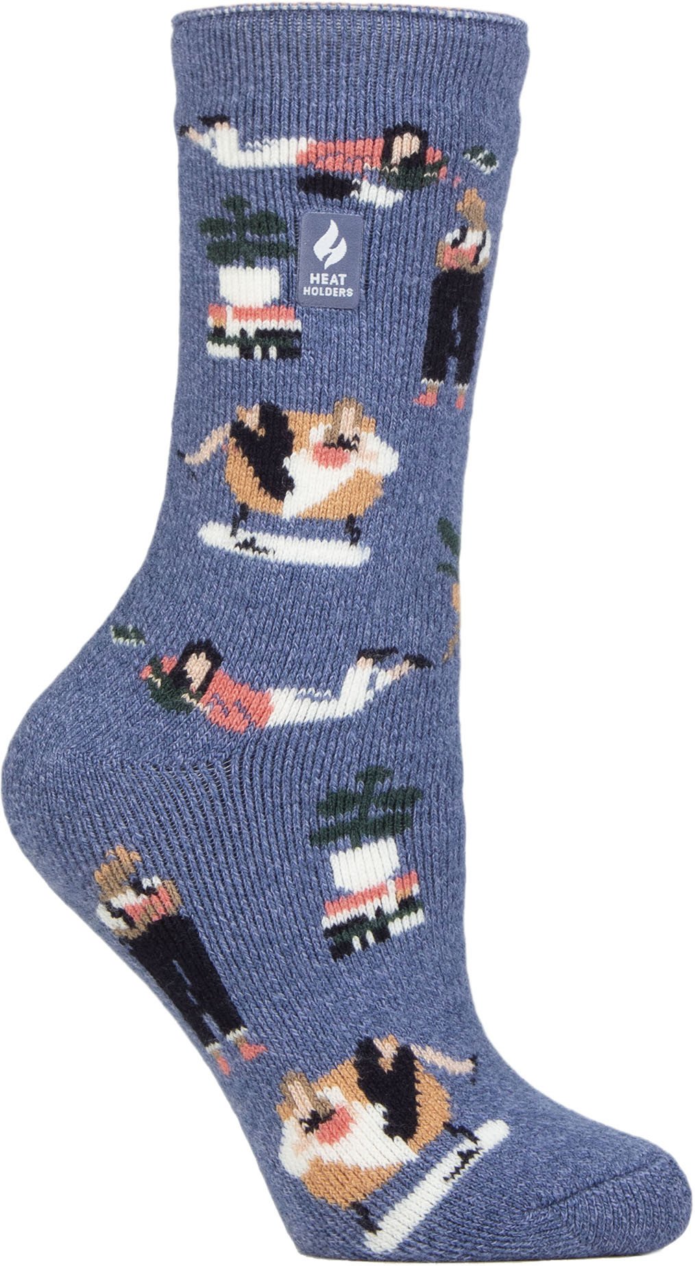 Womens Fun Hobby Socken | Heat Holders Lite | Novelty Winter Fleece gefüttert Thermosocken - Bücherwurm