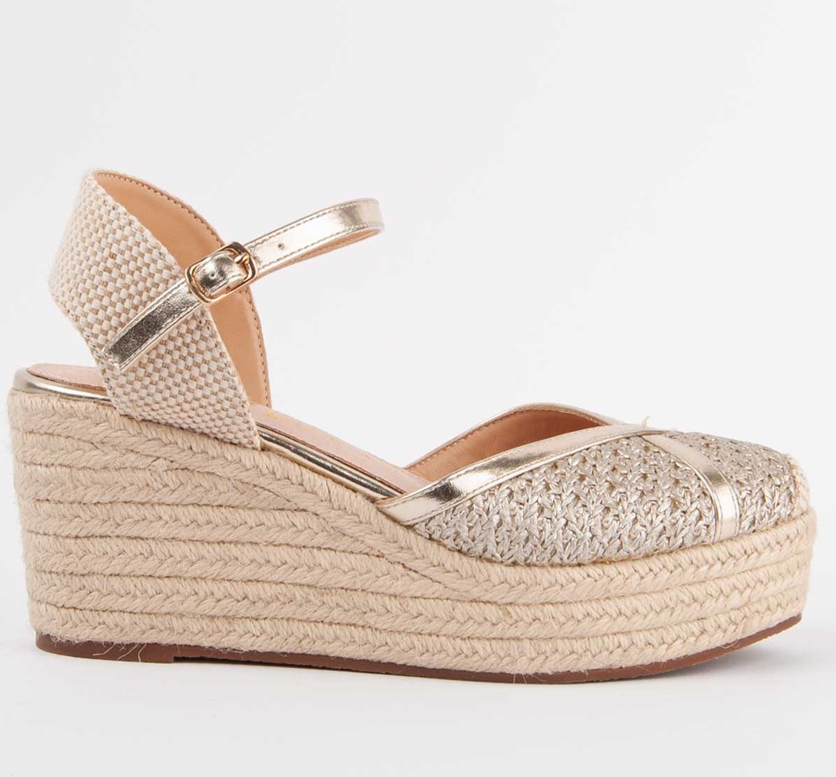 Montevita Espadrille Mit Keilabsatz Balenci9 Gold