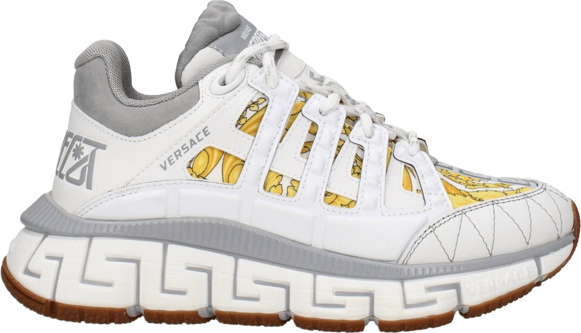 Versace Weiße Stoff Sport Sneakers