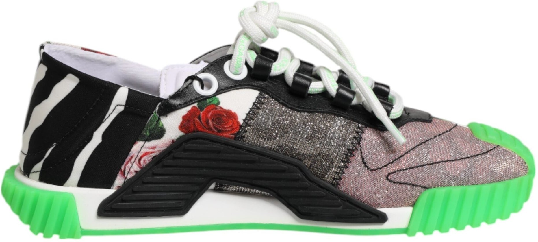 Dolce & Gabbana Multicolor DG Logo Leopard Cherry Sneaker Schuhe