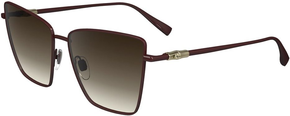 Lo610s bordeauxfarbene quadratische Sonnenbrille