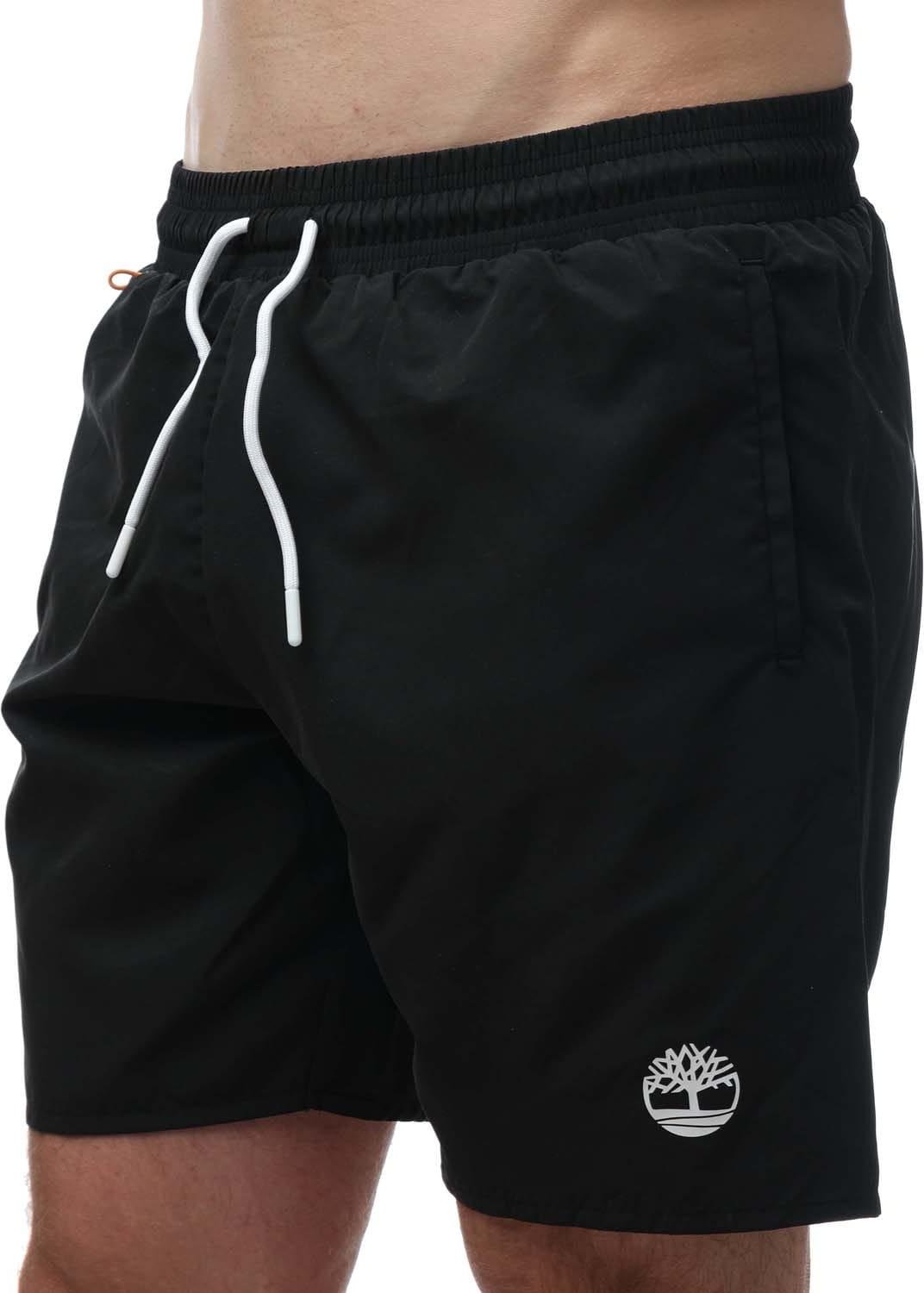Timberland - "Sunapee Lake" Badeshorts für Herren (Schwarz/Weiß)