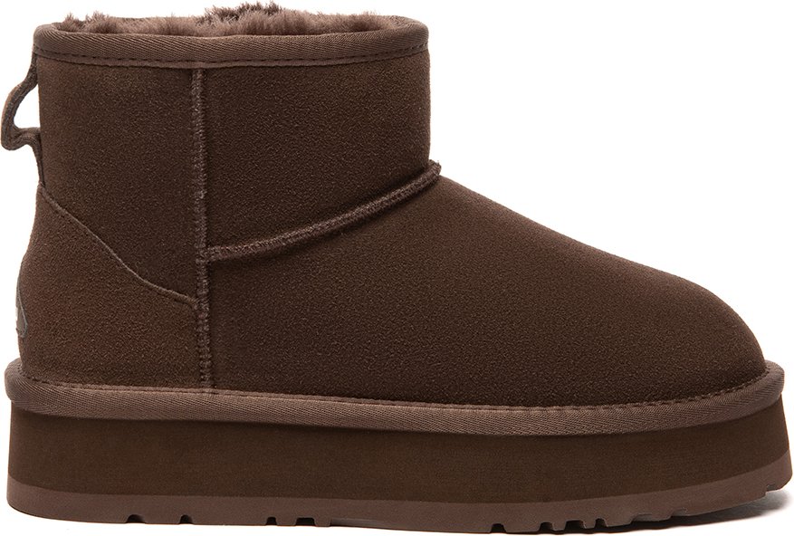 EVER AU Australien Damen Dämmerungsleder-Plattform Stiefeletten