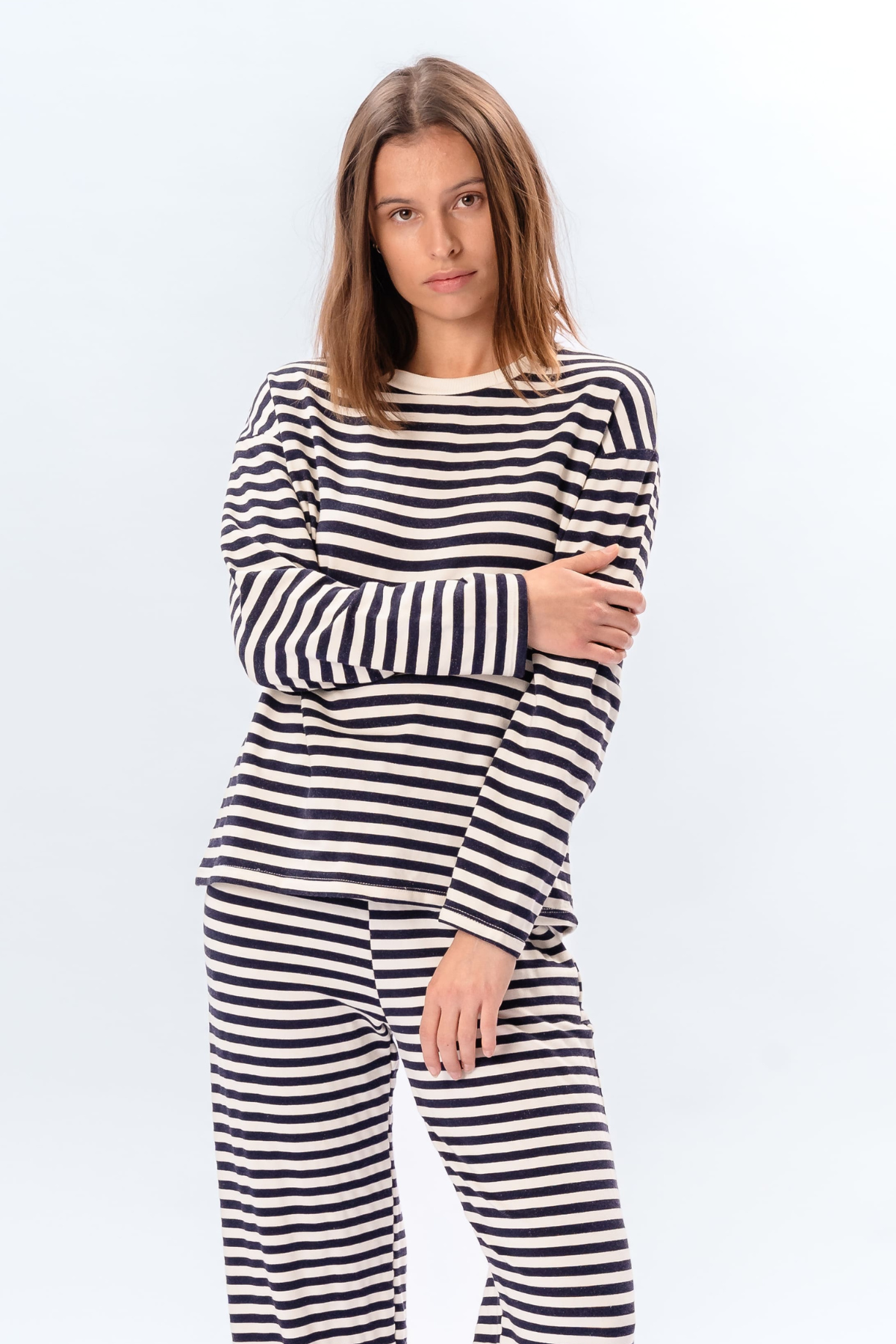 Gestreiftes Hemd – Blau