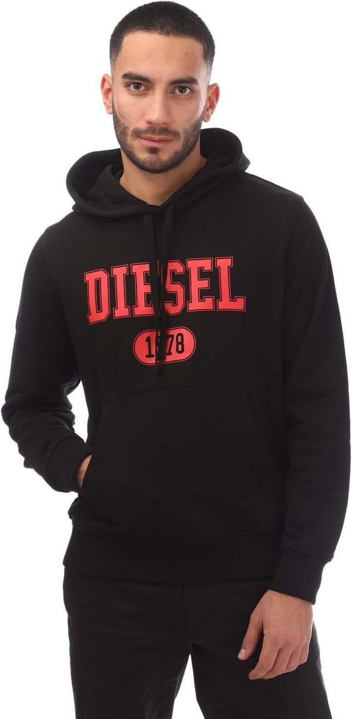 Thumbnail - Diesel - "S-Ginn 1-B" Kapuzenpullover für Herren (Schwarz)