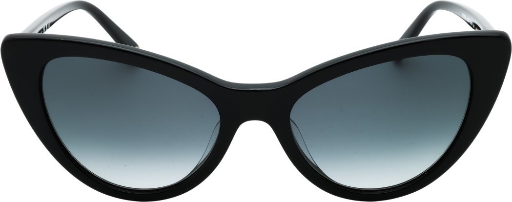 Dunkelgraue Cat-Eye-Sonnenbrille mit SF-Objektiv und schwarzen Cat-Eye-Sonnenbrillen von Banana Republic