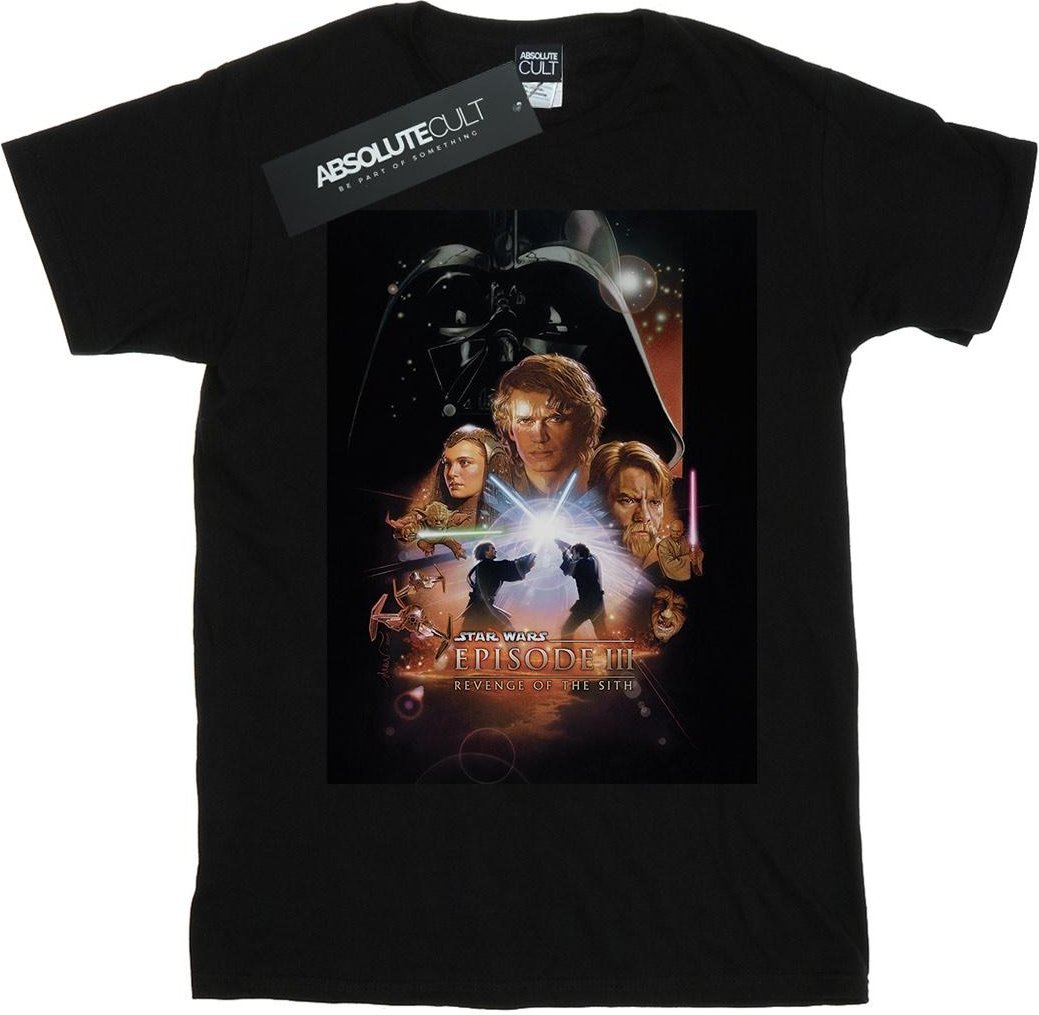Star Wars - "Episode III" T-Shirt für Herren (Schwarz)