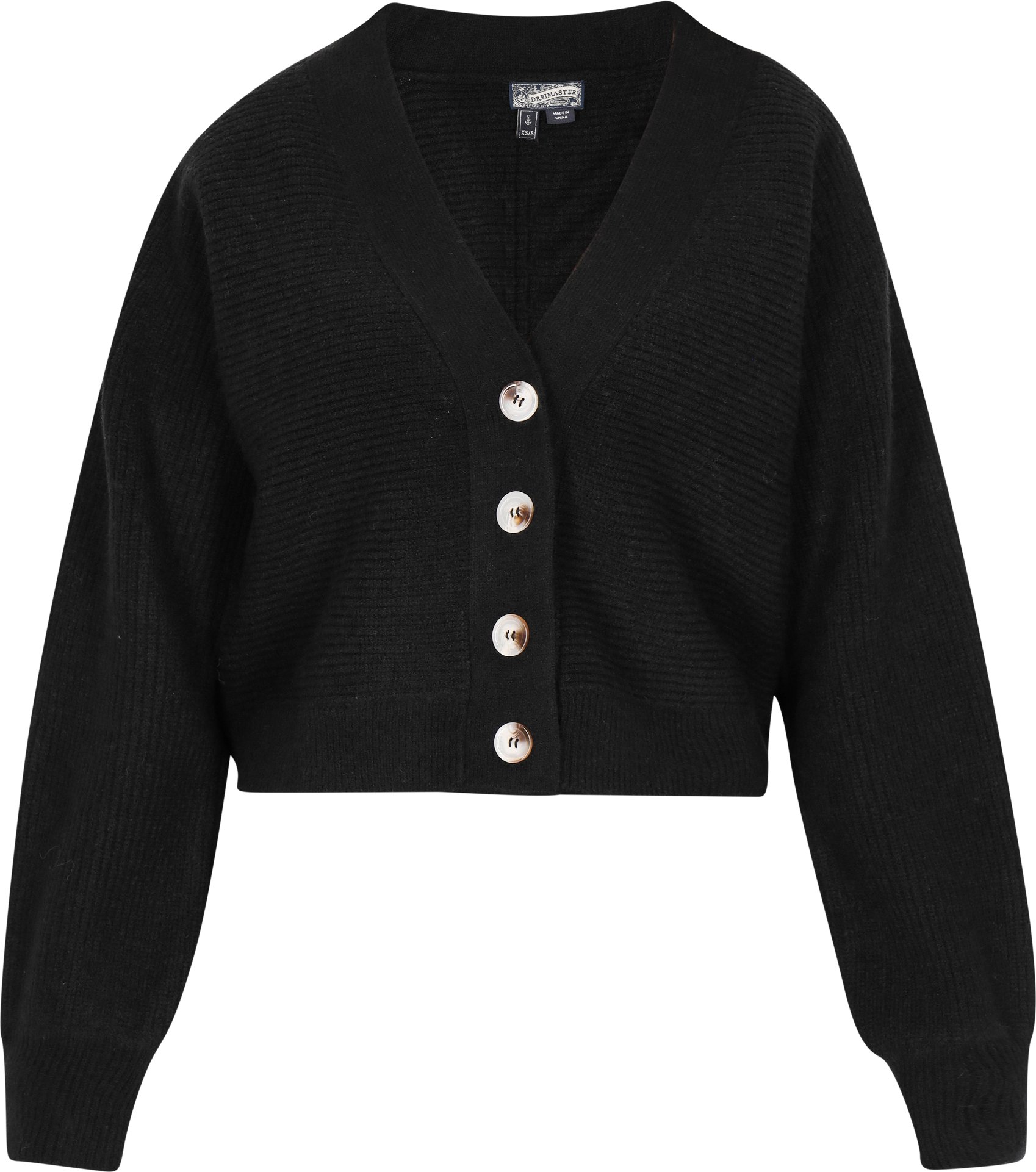 Dreimaster Cardigan Damen Schwarz