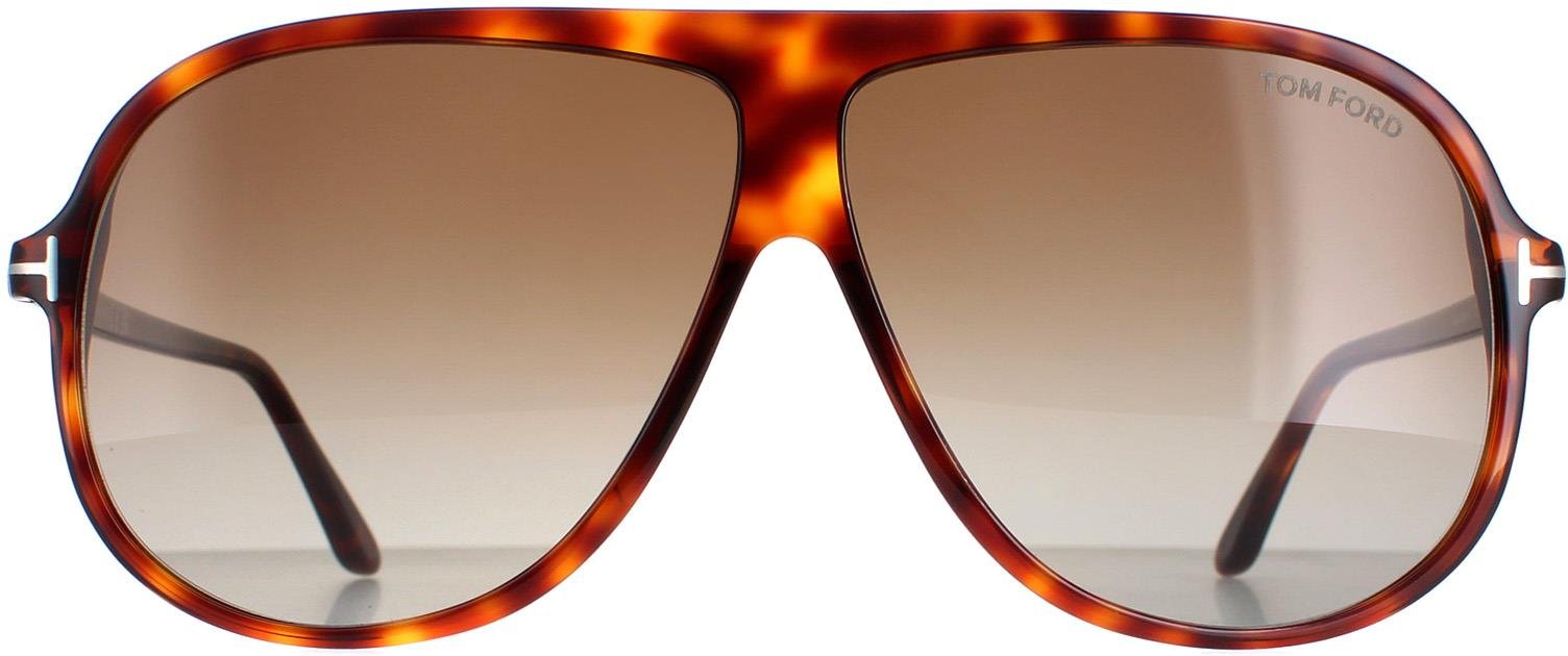 Tom Ford Schild Unisex Havanna Braun Farbverlauf Spencer 02 FT0998