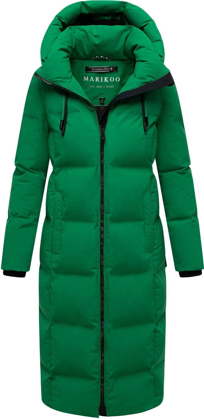 Marikoo Damen Winter Steppmantel Tikoraa mit abnehmbarer Kapuze