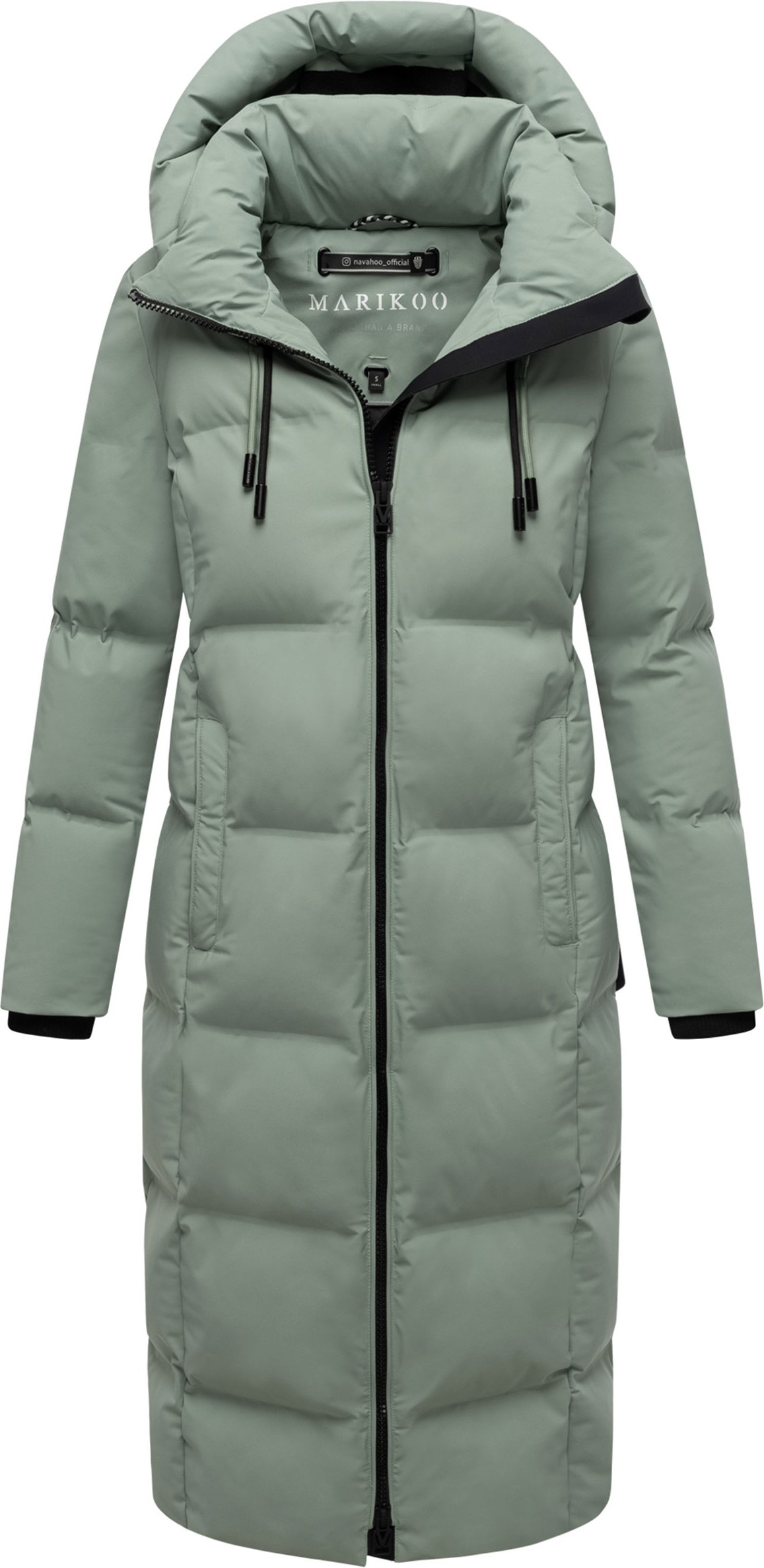 Marikoo Damen Winter Steppmantel Tikoraa mit abnehmbarer Kapuze