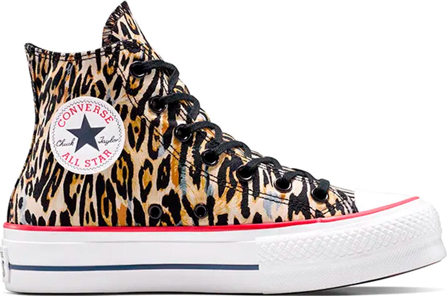 DAME CONVERSE CHUCK TAYLOR ALL STAR LIFT PLATTFORM LEOPARD