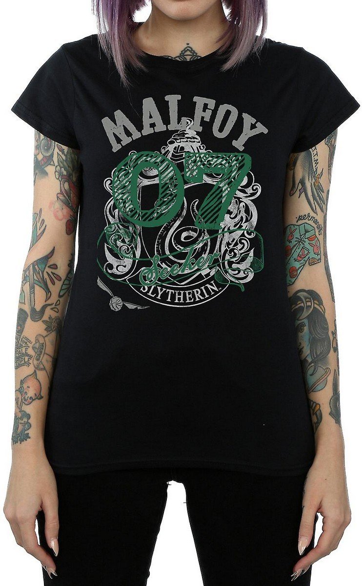 Harry Potter - "Malfoy" T-Shirt für Damen (Schwarz)