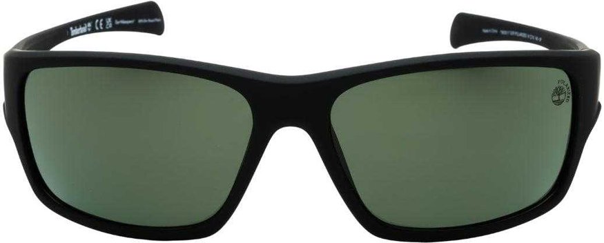 Timberland - Polarisiert-Sonnenbrille für Herren, Matt (Schwarz/Grün)