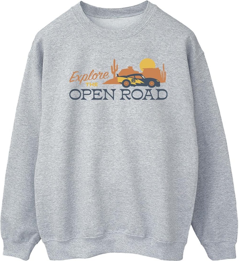 Disney - "Cars Explore The Open Road" Sweatshirt für Herren (Grau)