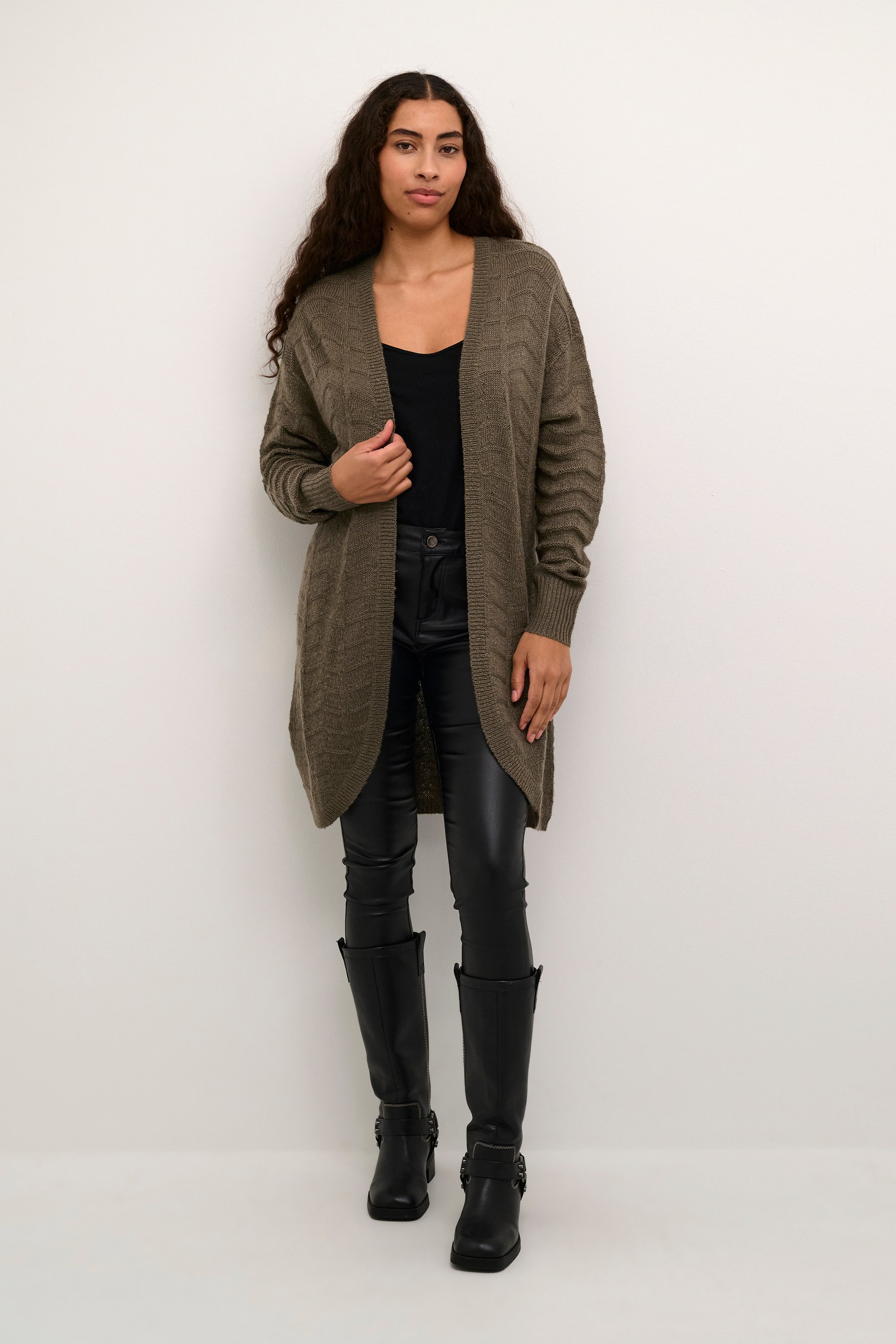 Thumbnail - Strickjacke Regular fit brown